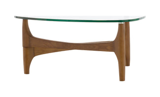 Ledell 35" Glass Top Coffee Table 2